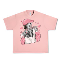 Salmon skeleton girl valentine's day Urban Heavy Tee - MaliasSmallBusiness