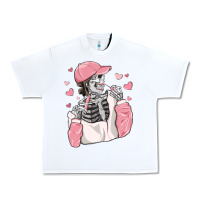 White skeleton girl valentine's day Urban Heavy Tee - MaliasSmallBusiness