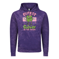 Cloud Purple cutest clover in the patch Vintage Hoodie - MaliasSmallBusiness