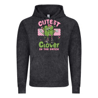 Vintage Black cutest clover in the patch Vintage Hoodie - MaliasSmallBusiness