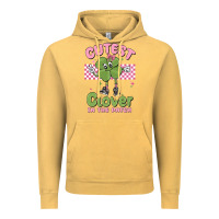 Vintage Mustard cutest clover in the patch Vintage Hoodie - MaliasSmallBusiness