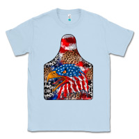 Dusty Blue america Classic Tee - CowhideDigitalArt