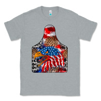 Heather Grey america Classic Tee - CowhideDigitalArt