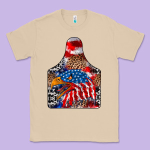 America Classic Tee Designed By Cowhidedigitalart