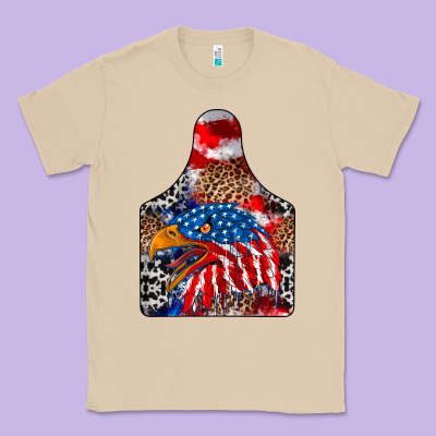 America Classic Tee Designed By Cowhidedigitalart