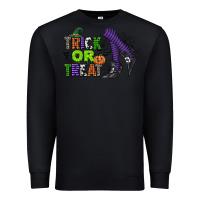Black trick or treat Premium Sweatshirt - CowGirlArtShop