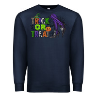 Navy trick or treat Premium Sweatshirt - CowGirlArtShop