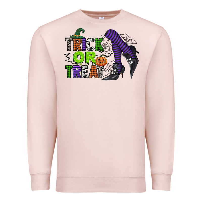 Trick Or Treat Premium Sweatshirt by CowGirlArtShop | Teevron