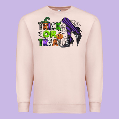 Trick Or Treat Premium Sweatshirt Designed By Cowgirlartshop
