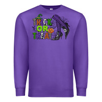 Purple trick or treat Premium Sweatshirt - CowGirlArtShop