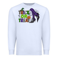 White trick or treat Premium Sweatshirt - CowGirlArtShop