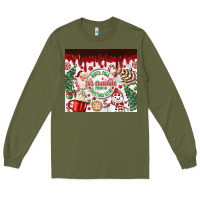 Army Green christmas hot chocolate Long Sleeve Tee - MaliasSmallBusiness