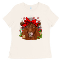 Bone christmas red angus Ladies Tee - JahusDesignShop