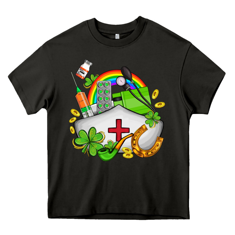 Nurse  St Patricks Heavy Core Tee by AdoDesignShop | Teevron