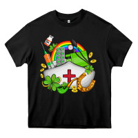 Black nurse  st patricks Heavy Core Tee - AdoDesignShop