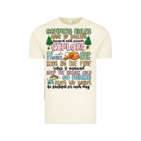 Vintage Arctic camping rules Vintage Tee - MaliasSmallBusiness