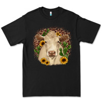 Black charolais leopard cactus sunflower Premium Tee - JahusDesignShop