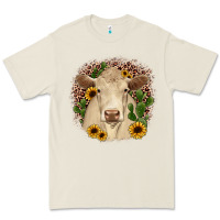 Bone charolais leopard cactus sunflower Premium Tee - JahusDesignShop