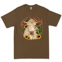Cacao charolais leopard cactus sunflower Premium Tee - JahusDesignShop