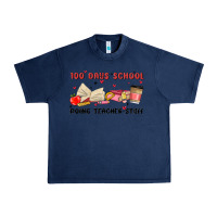 Navy 100 days school Urban Heavy Tee - MaliasSmallBusiness