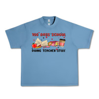 Pebble Blue 100 days school Urban Heavy Tee - MaliasSmallBusiness