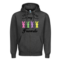 Charcoal Heather Teaching My Favorite Bunny Zipper Hoodie - Bettercallsaul