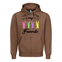 Chestnut Teaching My Favorite Bunny Zipper Hoodie - Bettercallsaul