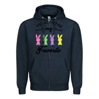 Navy Teaching My Favorite Bunny Zipper Hoodie - Bettercallsaul