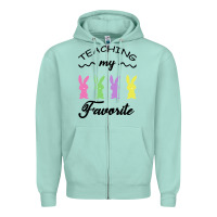 Teaching My Favorite Bunny Zipper Hoodie | Teevron