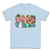 Dusty Blue Happy Easter Classic Tee - NancyCooperArtShop
