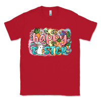 Red Happy Easter Classic Tee - NancyCooperArtShop