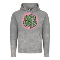 Cloud Rock leopard shamrocks with hearts Vintage Hoodie - MaliasSmallBusiness
