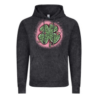 Leopard Shamrocks With Hearts Vintage Hoodie | Teevron