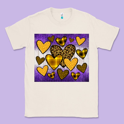 Lakers Hearts Classic Tee Designed By Jahusdesignshop