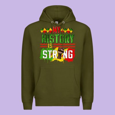 My History Is Strong Premium Hoodie Designed By Cowgirlartshop