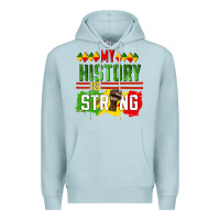 Blue Mist my history is strong Premium Hoodie - CowGirlArtShop