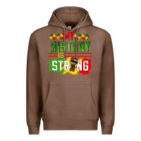 Chestnut my history is strong Premium Hoodie - CowGirlArtShop