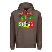 Coffee my history is strong Premium Hoodie - CowGirlArtShop