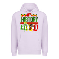 Lilac my history is strong Premium Hoodie - CowGirlArtShop
