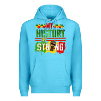 Ocean Blue my history is strong Premium Hoodie - CowGirlArtShop