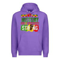 Purple my history is strong Premium Hoodie - CowGirlArtShop