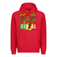 Red my history is strong Premium Hoodie - CowGirlArtShop