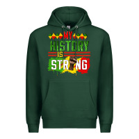 Sports Green my history is strong Premium Hoodie - CowGirlArtShop