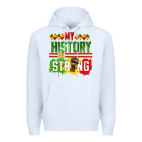 White my history is strong Premium Hoodie - CowGirlArtShop