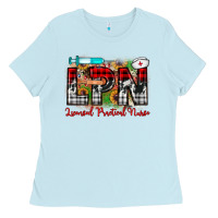 Baby Blue christmas lpn licensed practical nurse Ladies Tee - JahusDesignShop
