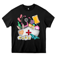Black nurse  easter Heavy Core Tee - AdoDesignShop