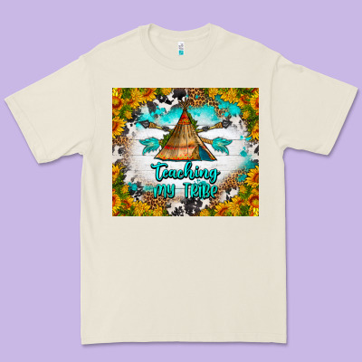 Teaching My Tribe Tumbler Premium Tee Designed By Bundleandbundleshop