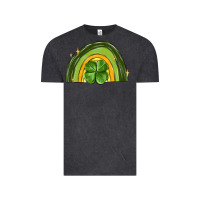 Vintage Black st patrick s day shamrock rainbow Vintage Tee - MaliasSmallBusiness