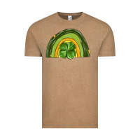 Vintage Coffee st patrick s day shamrock rainbow Vintage Tee - MaliasSmallBusiness