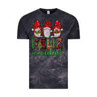 Cloud Black feliz navidad gnomies Vintage Tee - JahusDesignShop